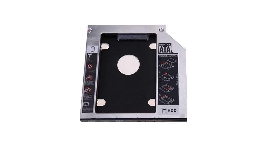 9.5mm HDD Caddy – Second Hard Drive Adapter for Laptops (SATA to SATA)